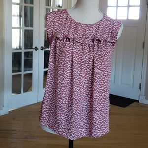 LOFT Floral Print Blouse